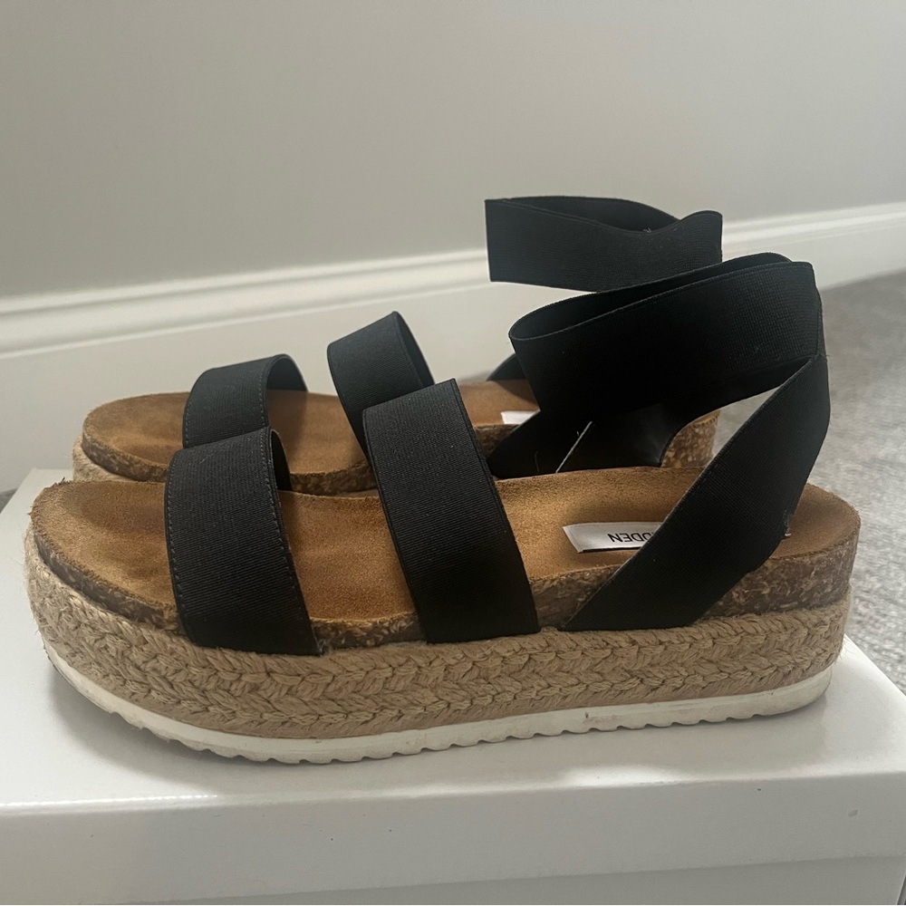 Women's Black Platform Sandals